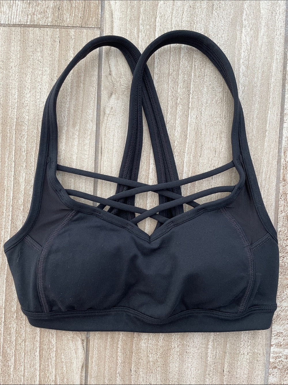 Athleta black Mind over Mat sports bra, size Extra Extra Small, EUC